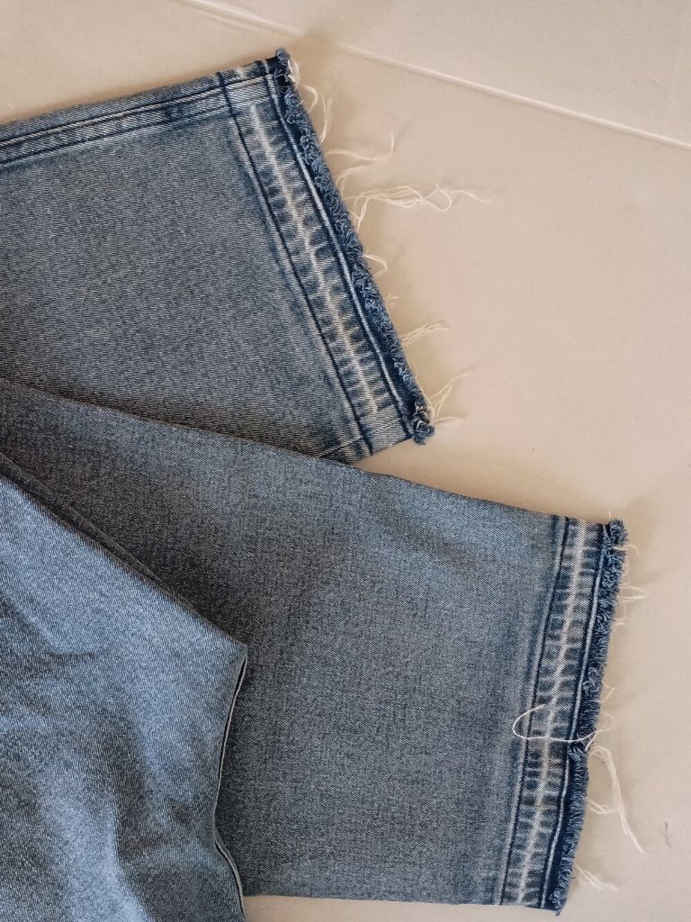Abercrombie & Fitch Ankle Straight Jeans Ultra High Rise Light Wash Sz 14L (32W) - Picture 7 of 16